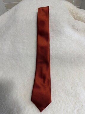 Brand Q Men’s Red Microfiber Necktie Italian Design Classic Dress Tie